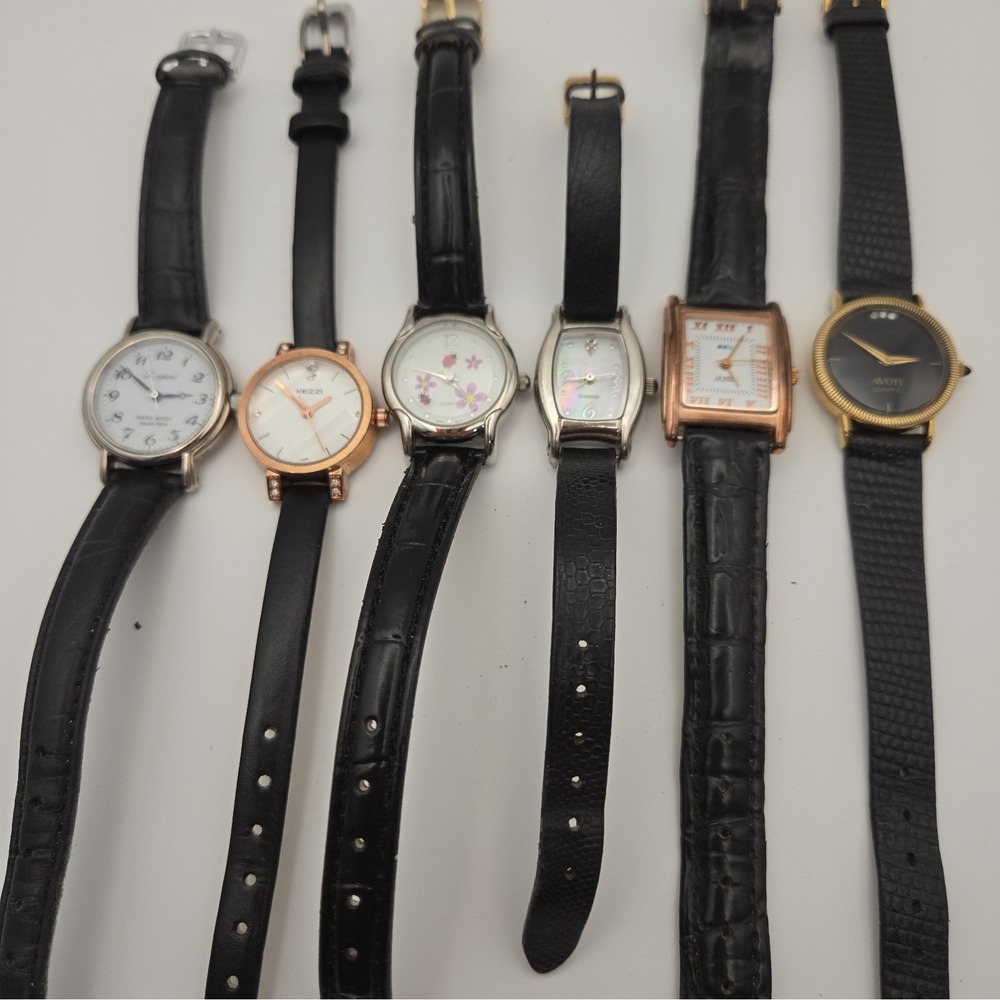 Lot Of 6 Womens Assorted Watches. Pre-Owned, Working, New Batteries.